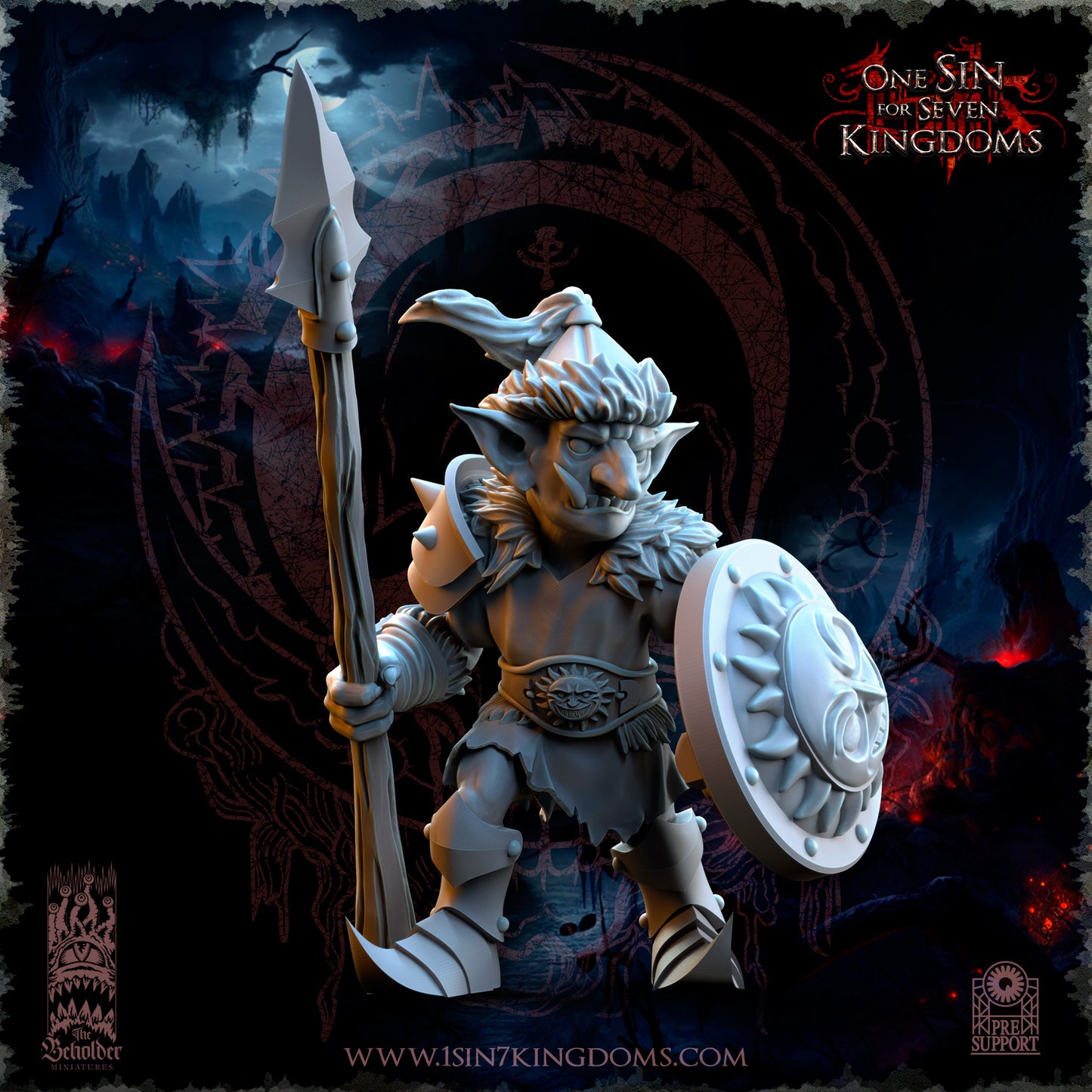 EE - Ohru Tree Shepherd - MULTI – ELFES À FEUILLES PERSISTANTES - Fantasy – The Beholder Miniatures 25-04