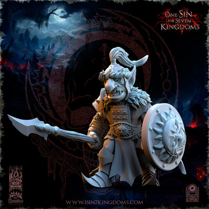 EE - Ohru Tree Shepherd - MULTI – ELFES À FEUILLES PERSISTANTES - Fantasy – The Beholder Miniatures 25-04