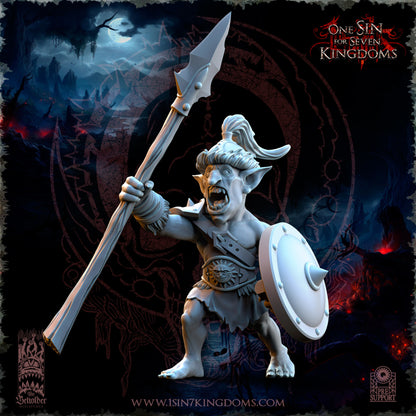 EE - Ohru Tree Shepherd - MULTI – ELFES À FEUILLES PERSISTANTES - Fantasy – The Beholder Miniatures 25-04