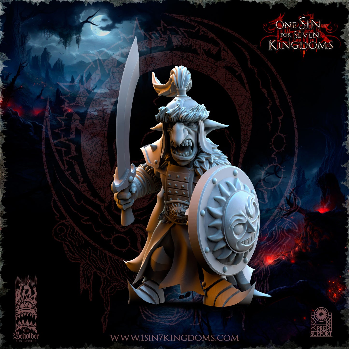EE - Ohru Tree Shepherd - MULTI – ELFES À FEUILLES PERSISTANTES - Fantasy – The Beholder Miniatures 25-04