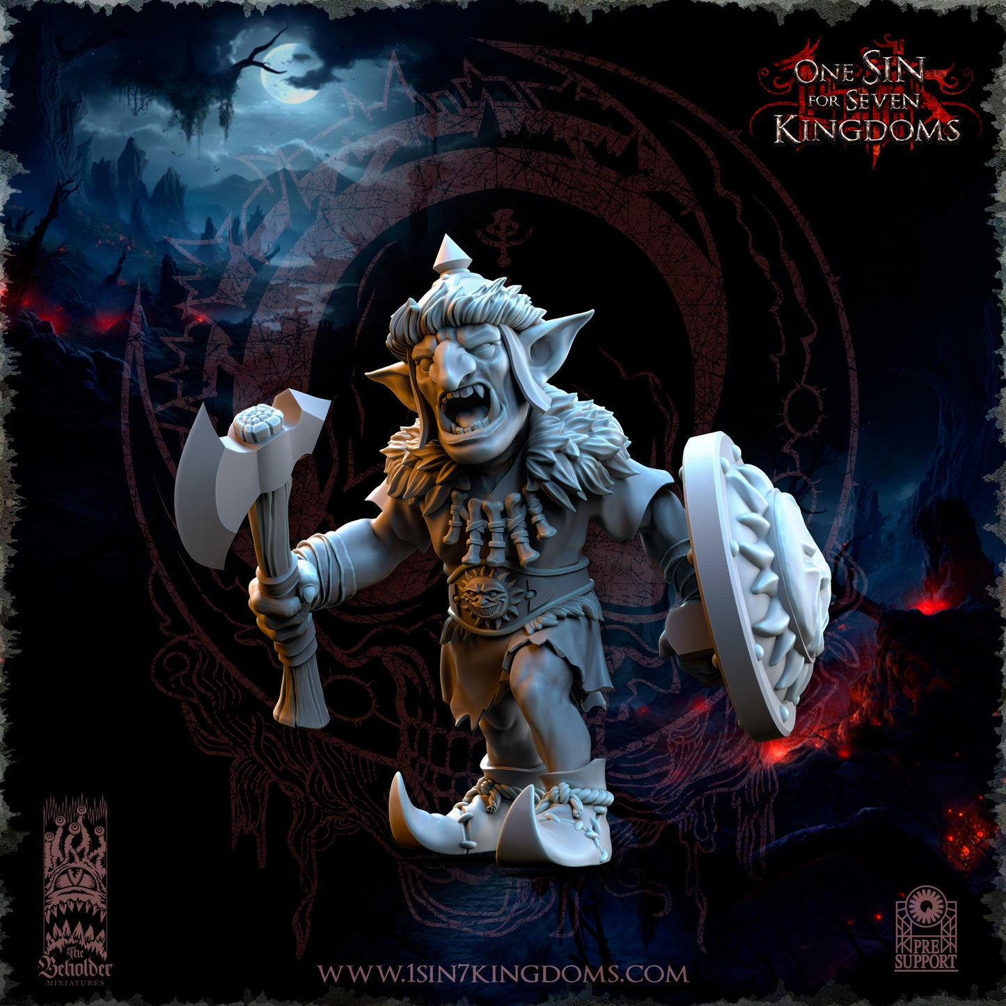 EE - Ohru Tree Shepherd - MULTI – ELFES À FEUILLES PERSISTANTES - Fantasy – The Beholder Miniatures 25-04