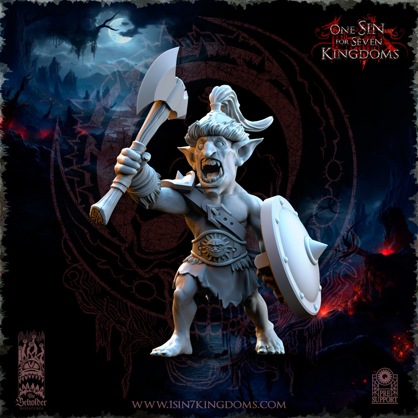 EE - Ohru Tree Shepherd - MULTI – ELFES À FEUILLES PERSISTANTES - Fantasy – The Beholder Miniatures 25-04