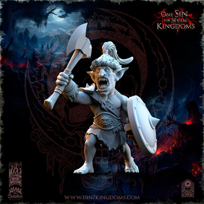 EE - Ohru Tree Shepherd - MULTI – ELFES À FEUILLES PERSISTANTES - Fantasy – The Beholder Miniatures 25-04