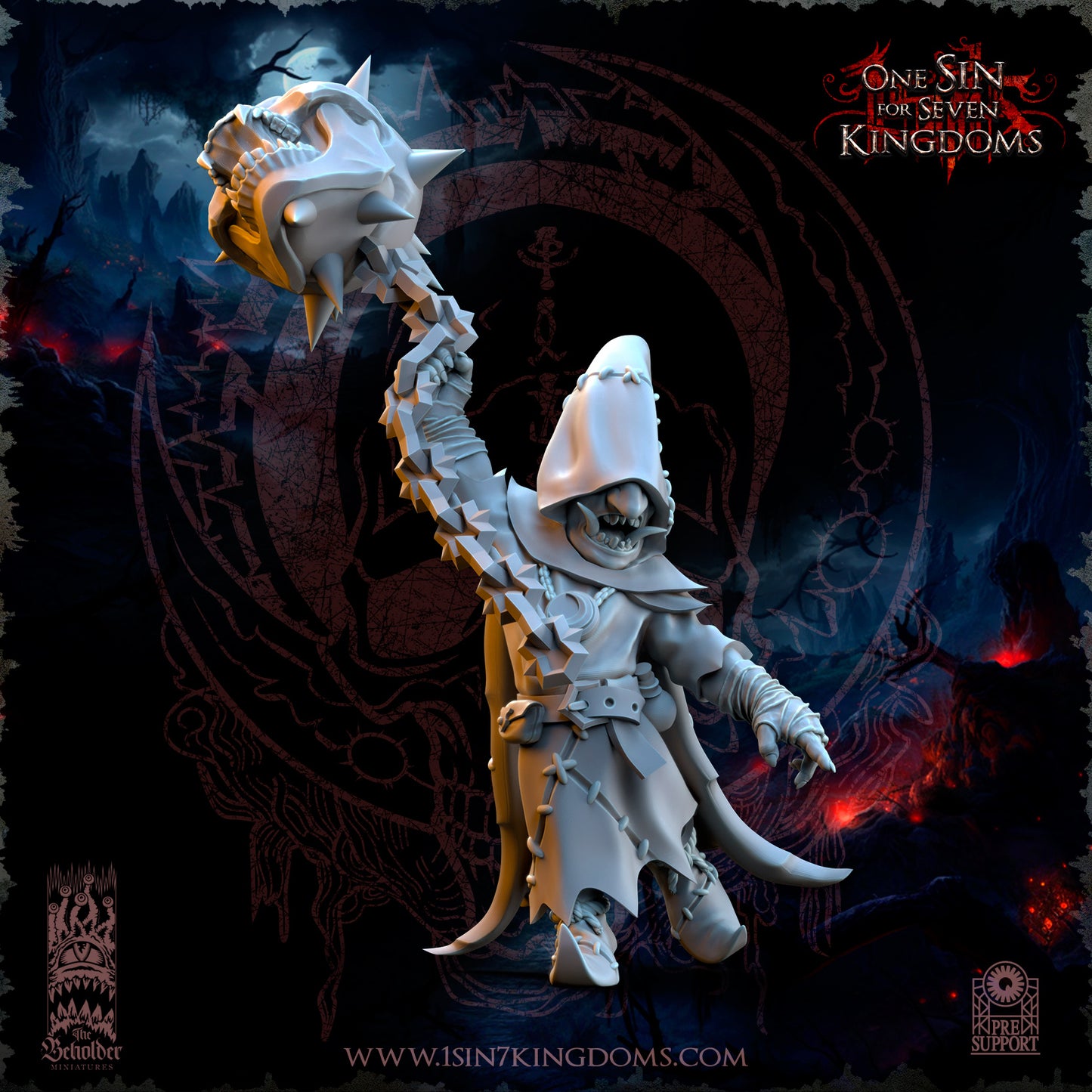 EE - Ohru Tree Shepherd - MULTI – ELFES À FEUILLES PERSISTANTES - Fantasy – The Beholder Miniatures 25-04