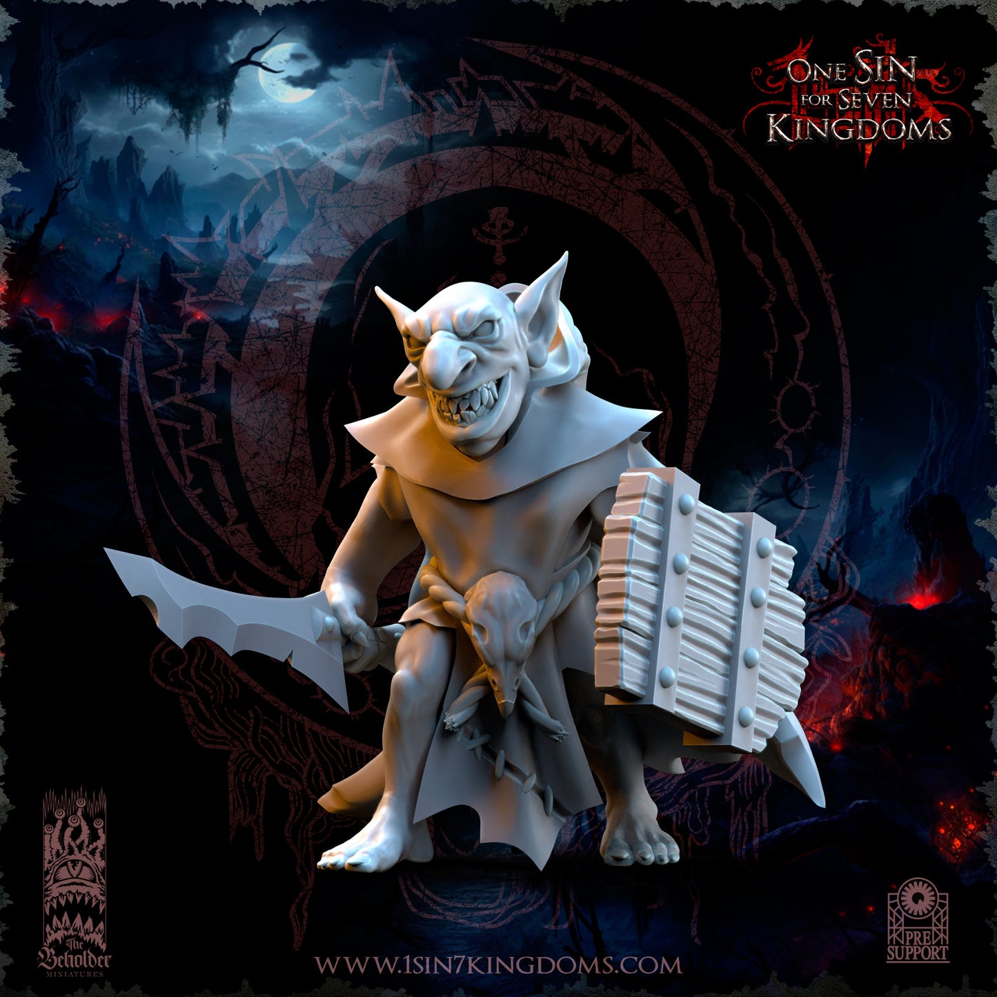 EE - Ohru Tree Shepherd - MULTI – ELFES À FEUILLES PERSISTANTES - Fantasy – The Beholder Miniatures 25-04