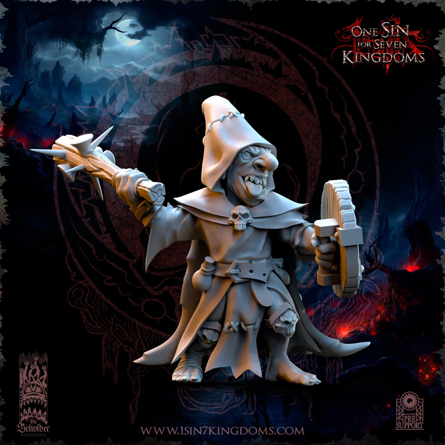 EE - Ohru Tree Shepherd - MULTI – ELFES À FEUILLES PERSISTANTES - Fantasy – The Beholder Miniatures 25-04