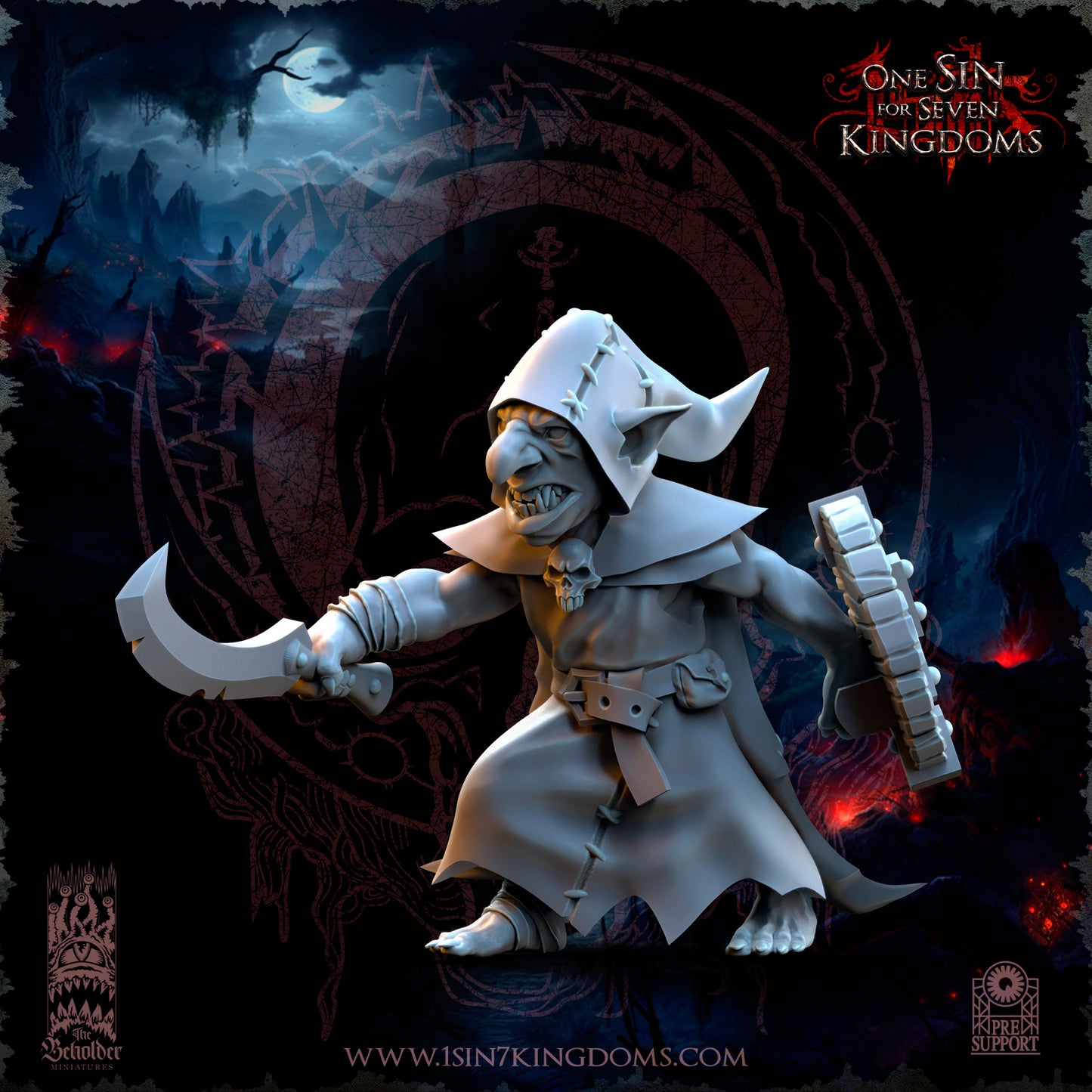 EE - Ohru Tree Shepherd - MULTI – ELFES À FEUILLES PERSISTANTES - Fantasy – The Beholder Miniatures 25-04