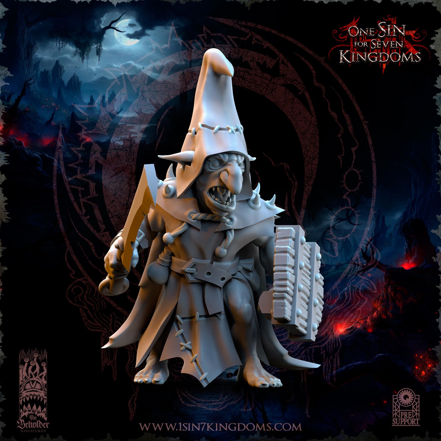 EE - Ohru Tree Shepherd - MULTI – ELFES À FEUILLES PERSISTANTES - Fantasy – The Beholder Miniatures 25-04