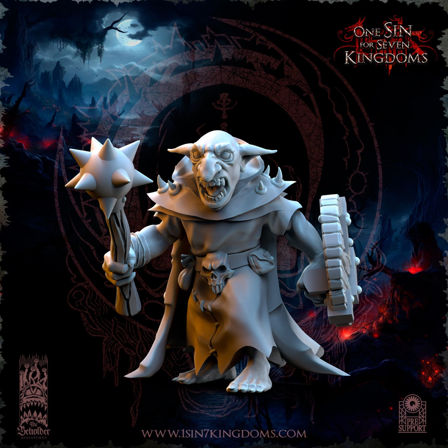 EE - Ohru Tree Shepherd - MULTI – ELFES À FEUILLES PERSISTANTES - Fantasy – The Beholder Miniatures 25-04