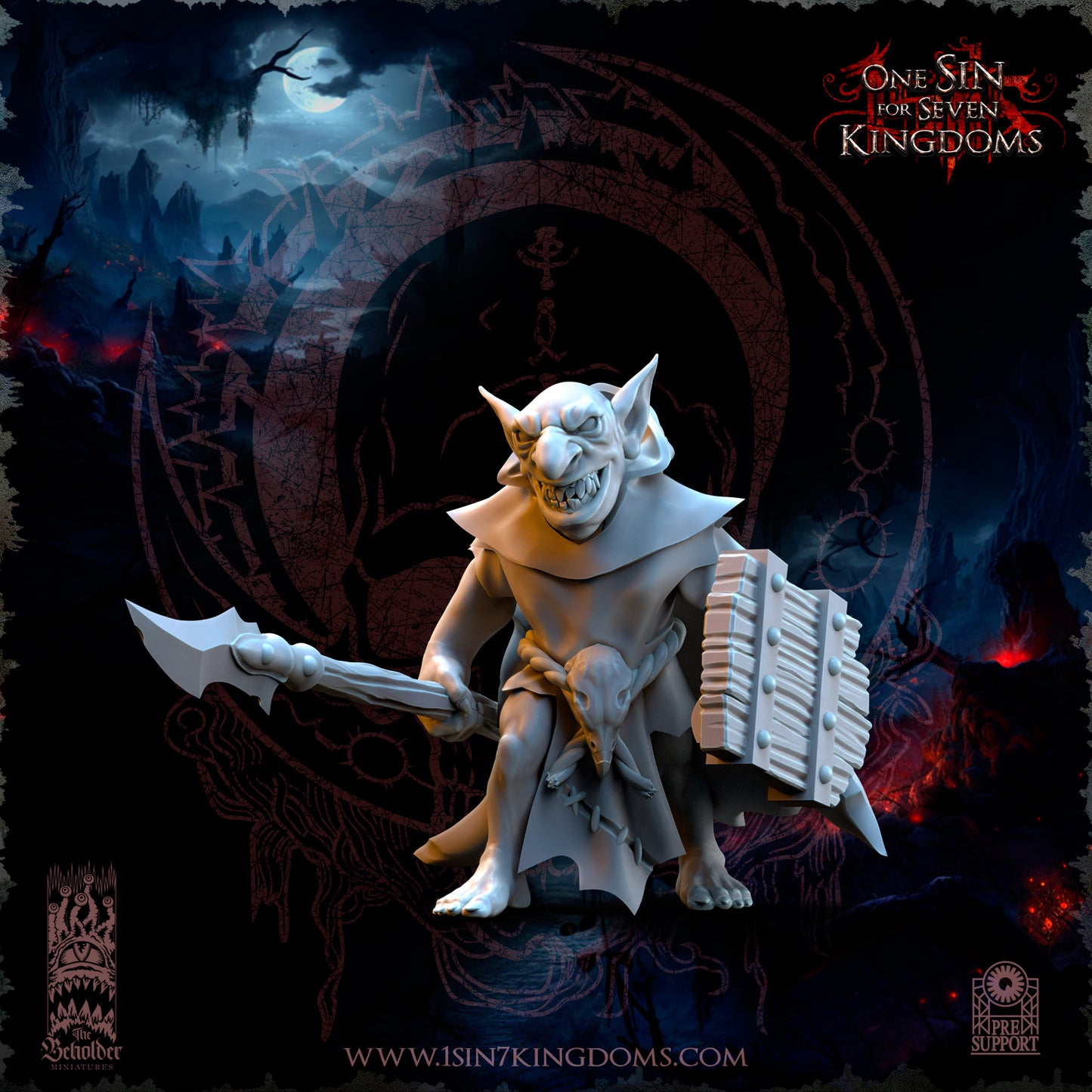 EE - Ohru Tree Shepherd - MULTI – ELFES À FEUILLES PERSISTANTES - Fantasy – The Beholder Miniatures 25-04