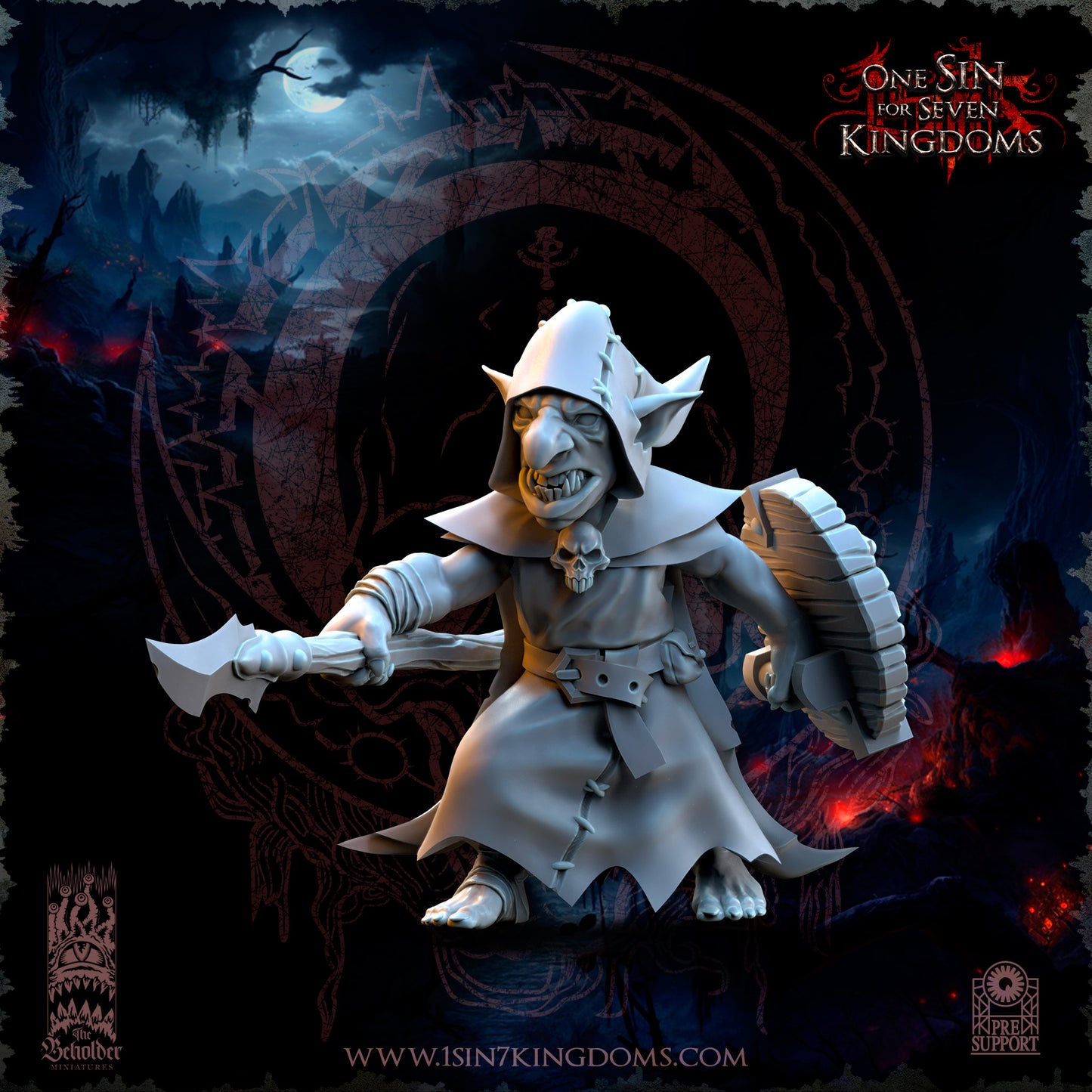 EE - Ohru Tree Shepherd - MULTI – ELFES À FEUILLES PERSISTANTES - Fantasy – The Beholder Miniatures 25-04