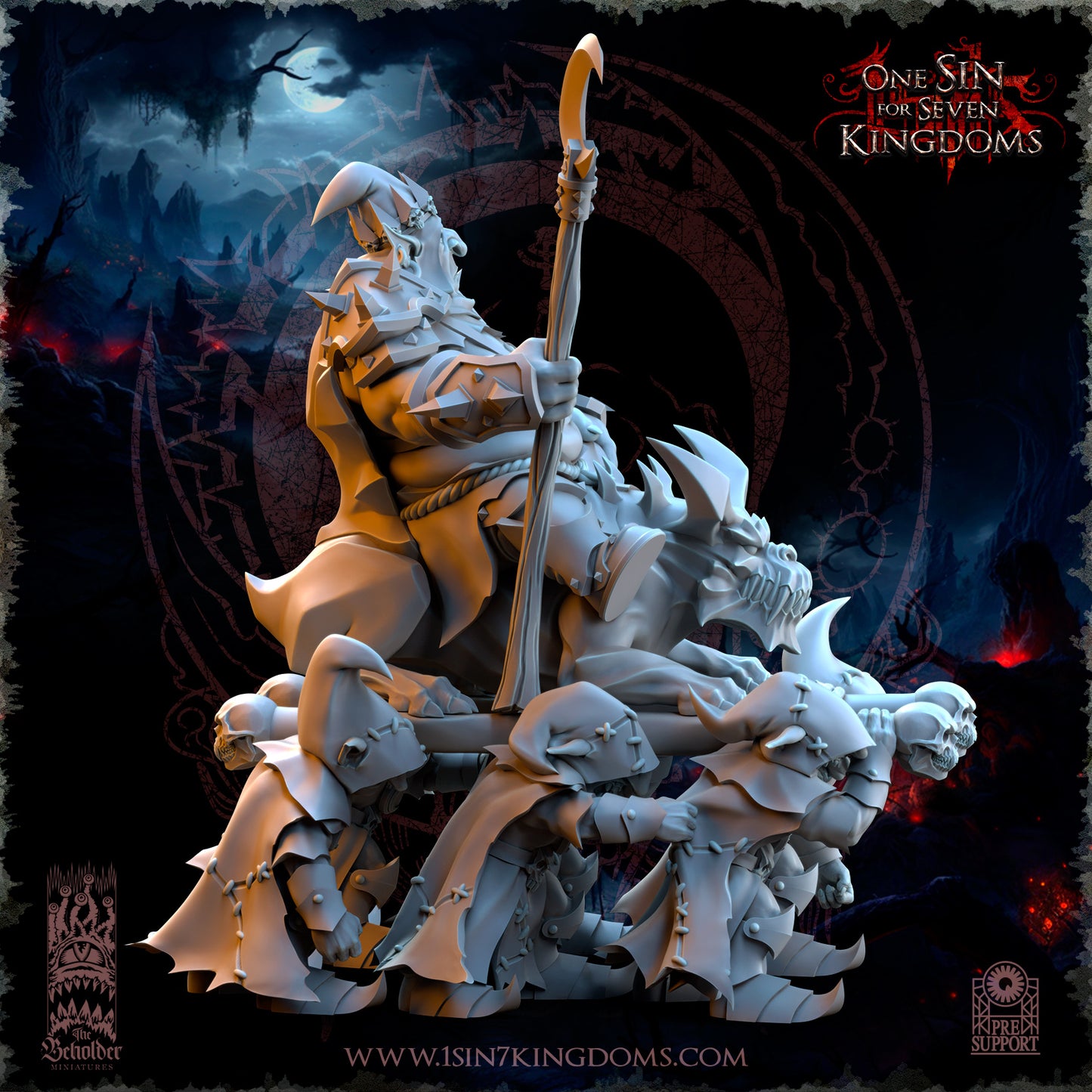 EE - Ohru Tree Shepherd - MULTI – ELFES À FEUILLES PERSISTANTES - Fantasy – The Beholder Miniatures 25-04