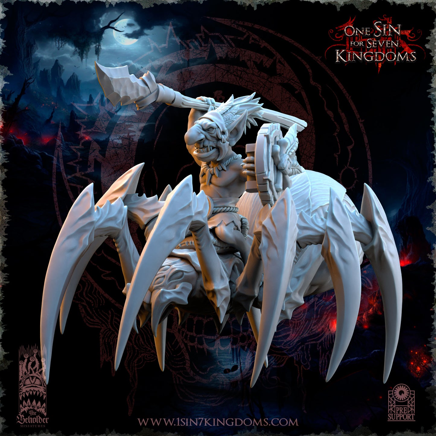 EE - Ohru Tree Shepherd - MULTI – ELFES À FEUILLES PERSISTANTES - Fantasy – The Beholder Miniatures 25-04