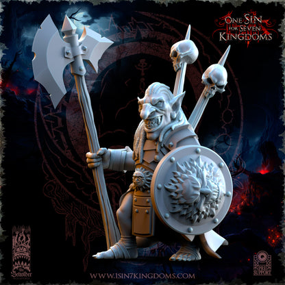EE - Ohru Tree Shepherd - MULTI – ELFES À FEUILLES PERSISTANTES - Fantasy – The Beholder Miniatures 25-04