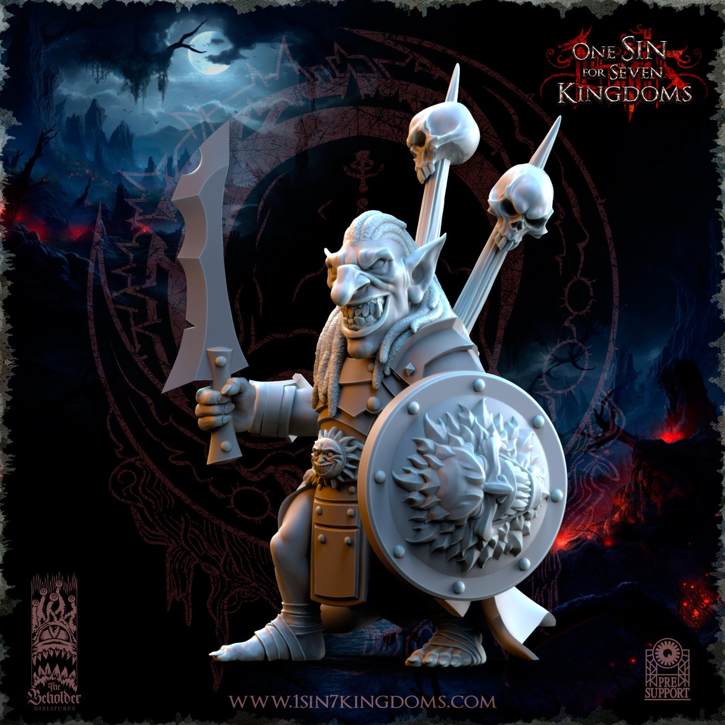 EE - Ohru Tree Shepherd - MULTI – ELFES À FEUILLES PERSISTANTES - Fantasy – The Beholder Miniatures 25-04