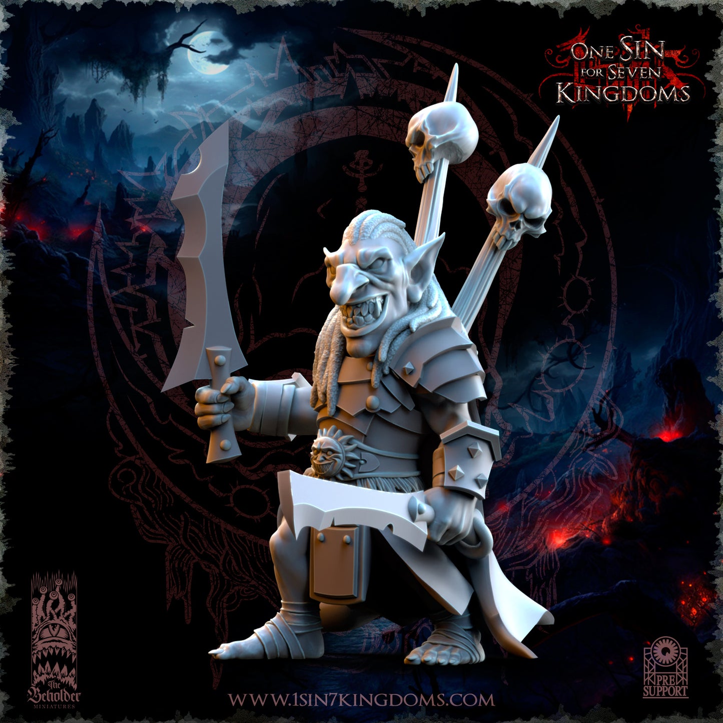 EE - Ohru Tree Shepherd - MULTI – ELFES À FEUILLES PERSISTANTES - Fantasy – The Beholder Miniatures 25-04
