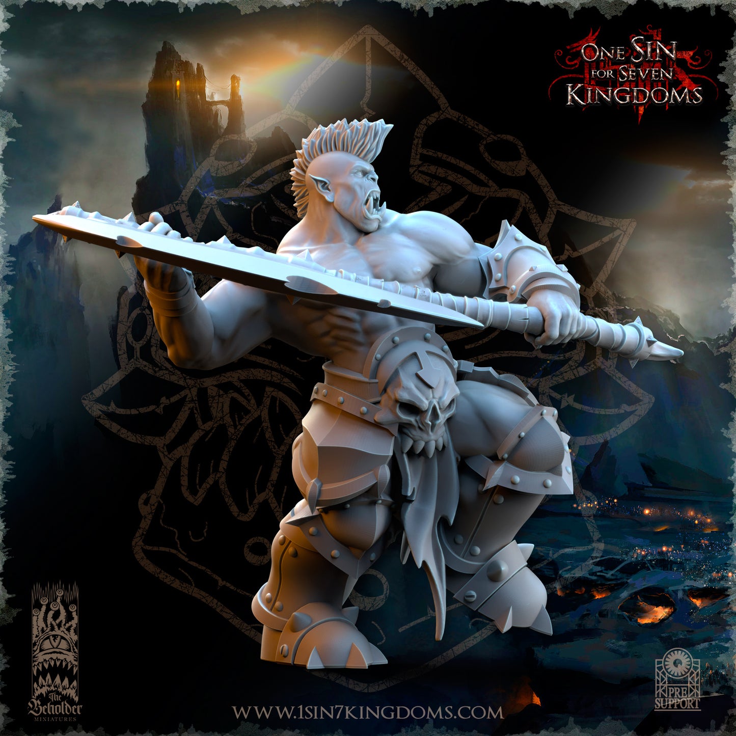 EE - Ohru Tree Shepherd - MULTI – ELFES À FEUILLES PERSISTANTES - Fantasy – The Beholder Miniatures 25-04