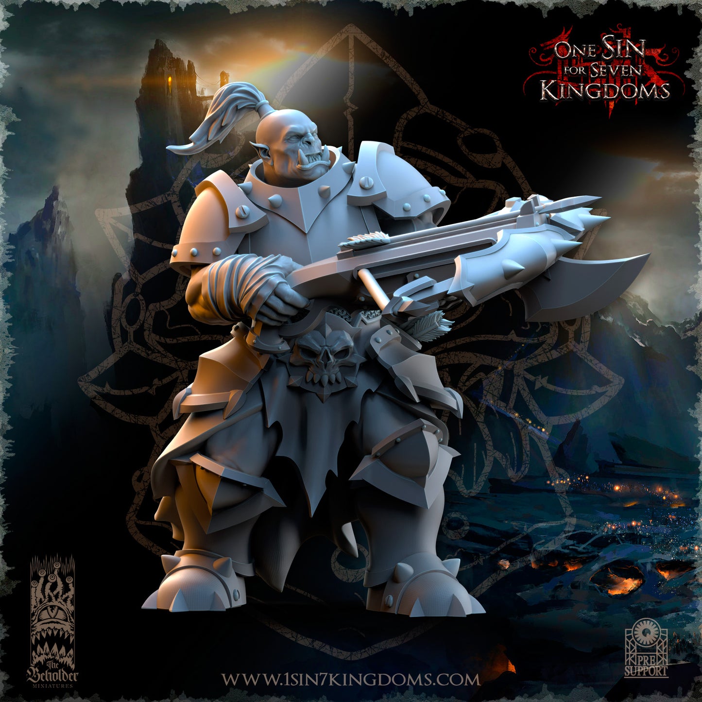 EE - Ohru Tree Shepherd - MULTI – ELFES À FEUILLES PERSISTANTES - Fantasy – The Beholder Miniatures 25-04