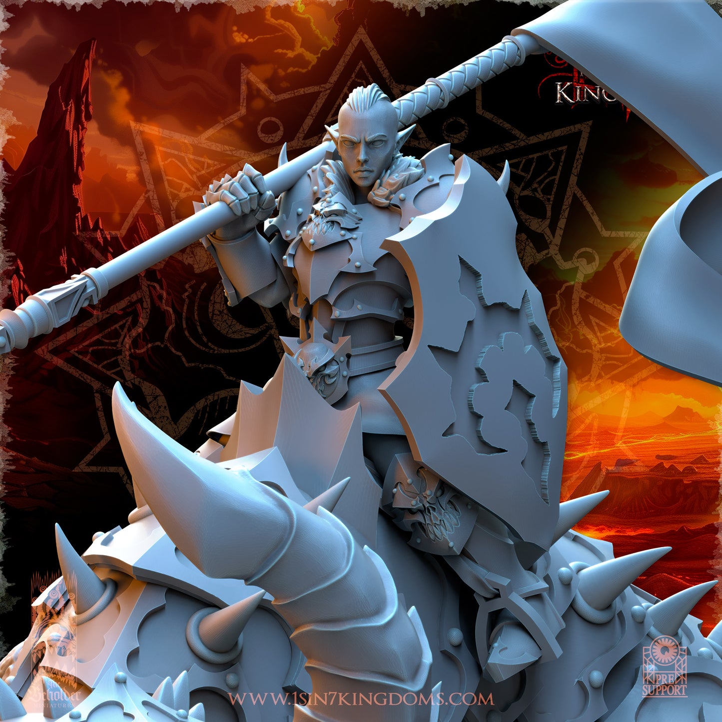 RM - Asteria, Mistress of the Ascended - MULTI - REALMS OF MAYHEM - CHAOS - DEMON - The Beholder Miniatures 25-03