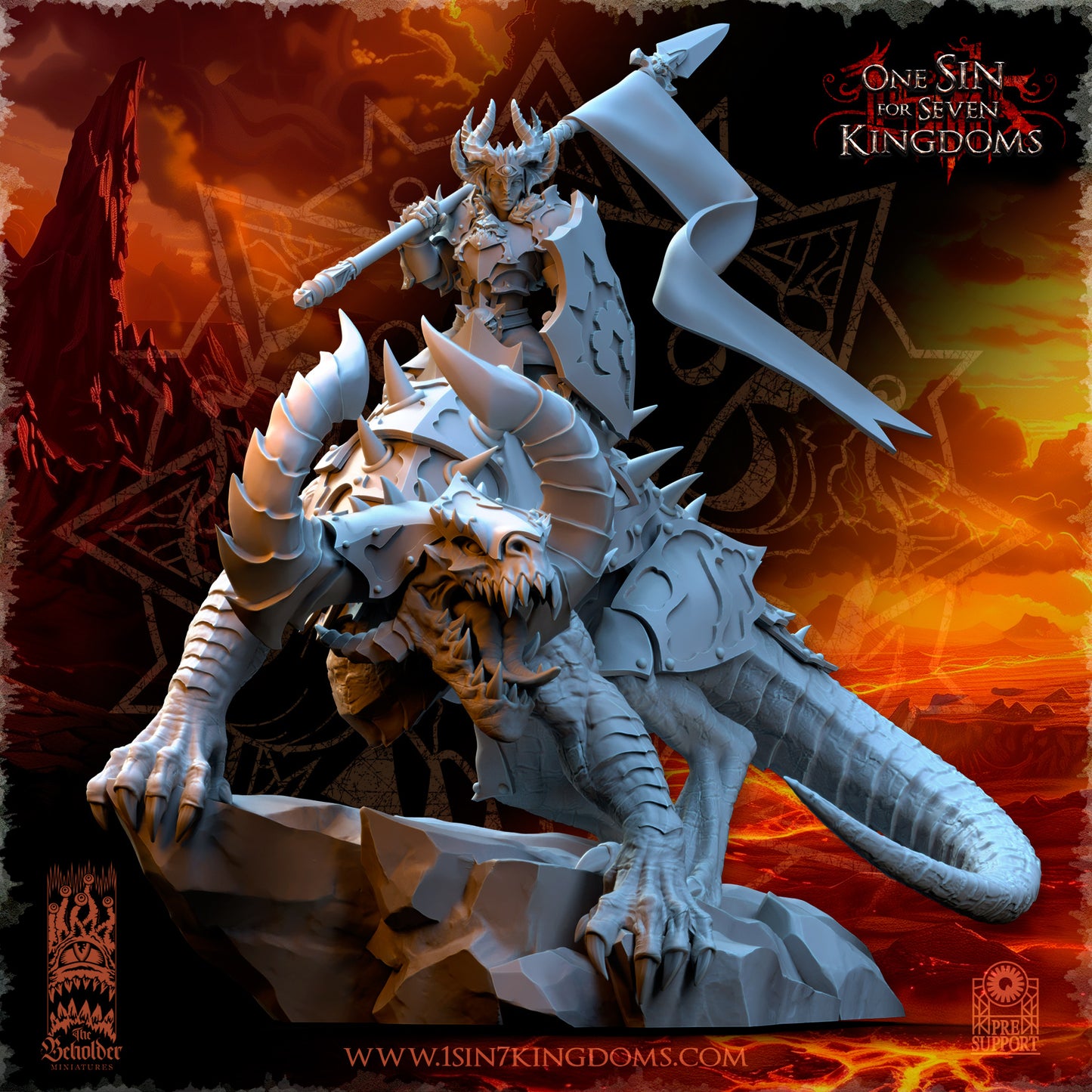RM - Asteria, Mistress of the Ascended - MULTI - REALMS OF MAYHEM - CHAOS - DEMON - The Beholder Miniatures 25-03