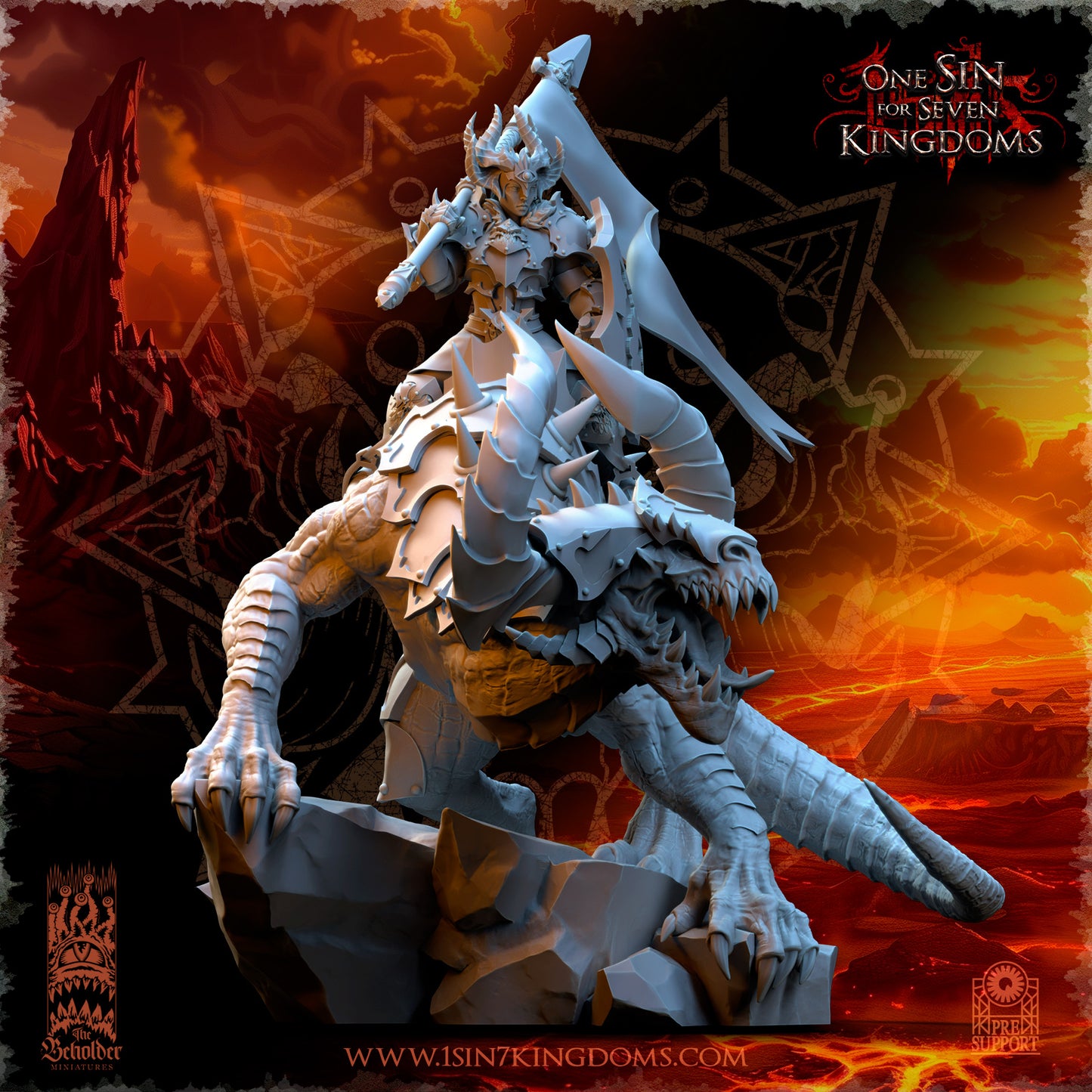 RM - Asteria, Mistress of the Ascended - MULTI - REALMS OF MAYHEM - CHAOS - DEMON - The Beholder Miniatures 25-03