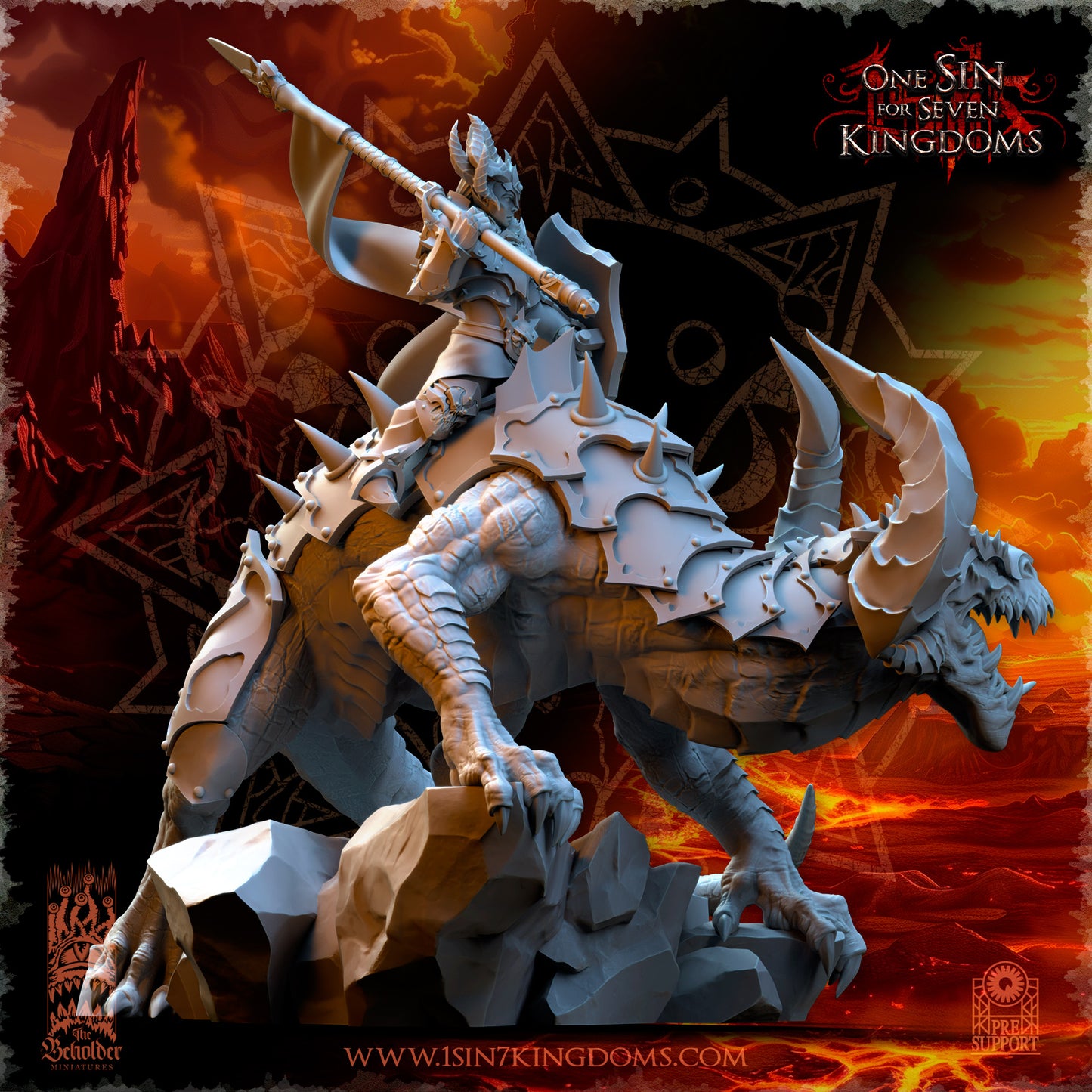RM - Asteria, Mistress of the Ascended - MULTI - REALMS OF MAYHEM - CHAOS - DEMON - The Beholder Miniatures 25-03