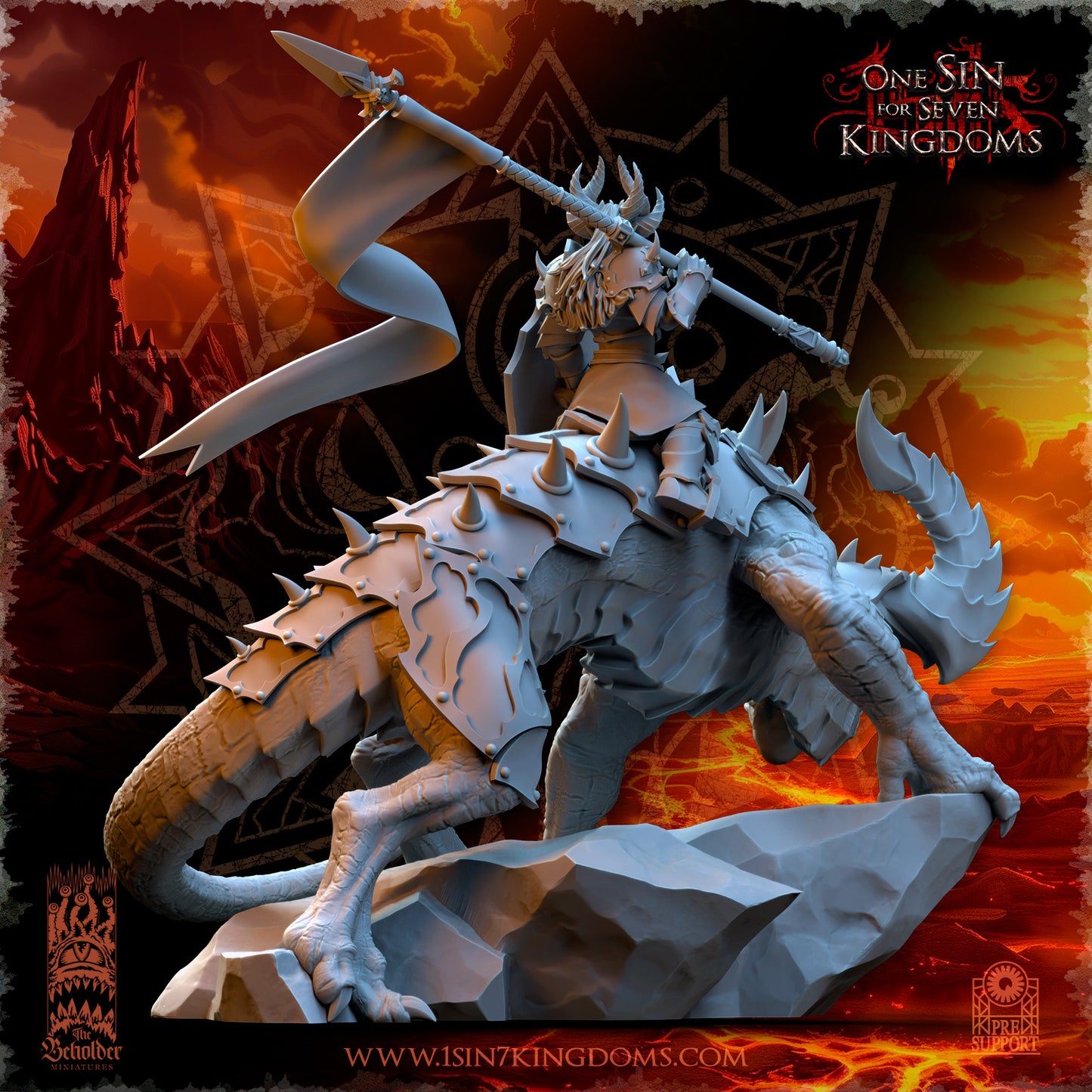 RM - Asteria, Mistress of the Ascended - MULTI - REALMS OF MAYHEM - CHAOS - DEMON - The Beholder Miniatures 25-03