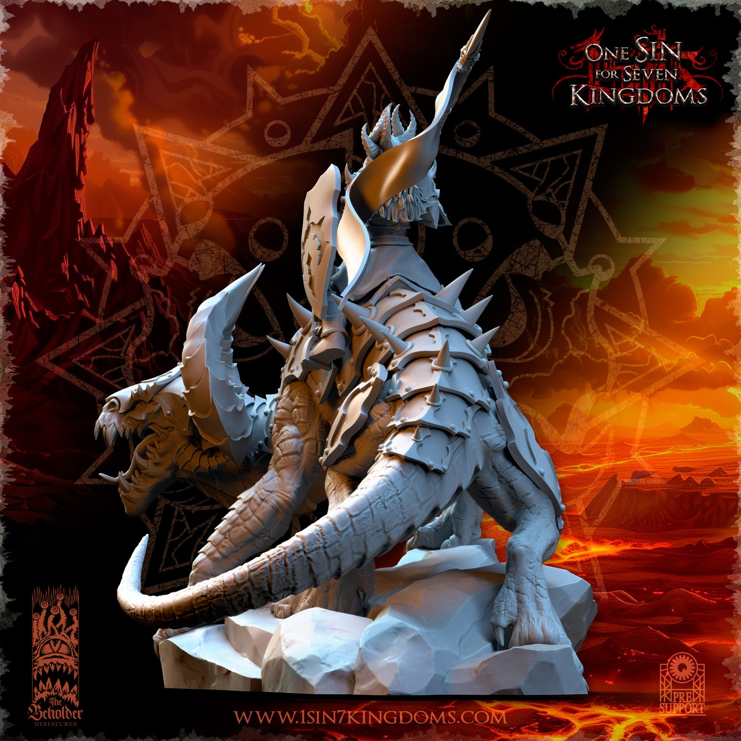 RM - Asteria, Mistress of the Ascended - MULTI - REALMS OF MAYHEM - CHAOS - DEMON - The Beholder Miniatures 25-03