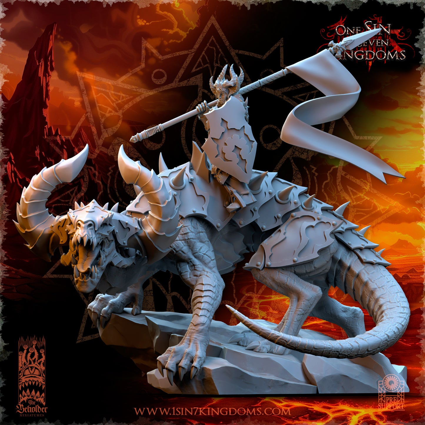 RM - Asteria, Mistress of the Ascended - MULTI - REALMS OF MAYHEM - CHAOS - DEMON - The Beholder Miniatures 25-03