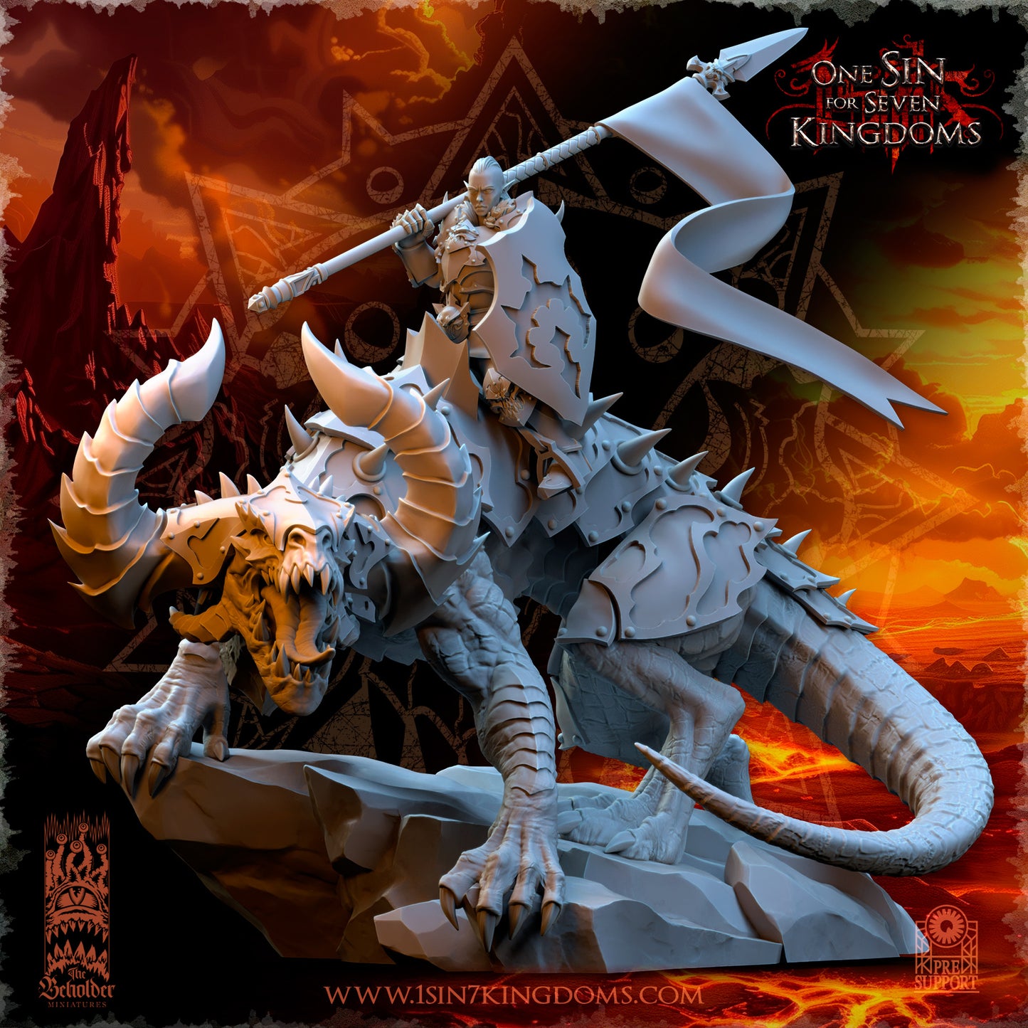 RM - Asteria, Mistress of the Ascended - MULTI - REALMS OF MAYHEM - CHAOS - DEMON - The Beholder Miniatures 25-03