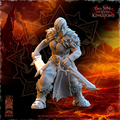 EE - Ohru Tree Shepherd - MULTI – ELFES À FEUILLES PERSISTANTES - Fantasy – The Beholder Miniatures 25-04