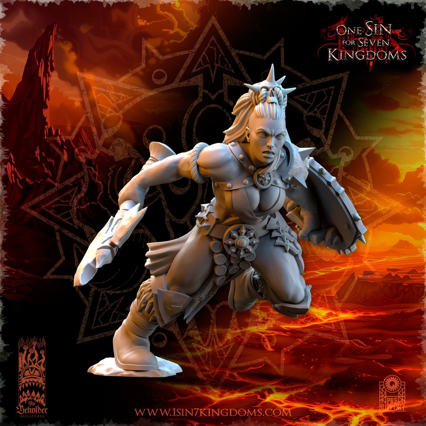 EE - Ohru Tree Shepherd - MULTI – ELFES À FEUILLES PERSISTANTES - Fantasy – The Beholder Miniatures 25-04