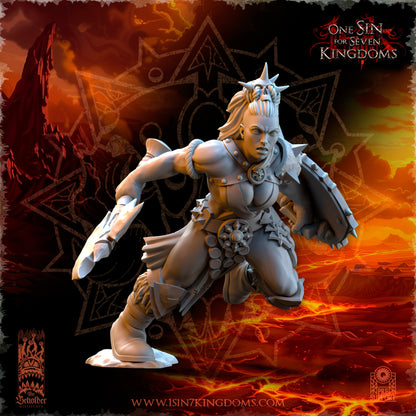 EE - Ohru Tree Shepherd - MULTI – ELFES À FEUILLES PERSISTANTES - Fantasy – The Beholder Miniatures 25-04
