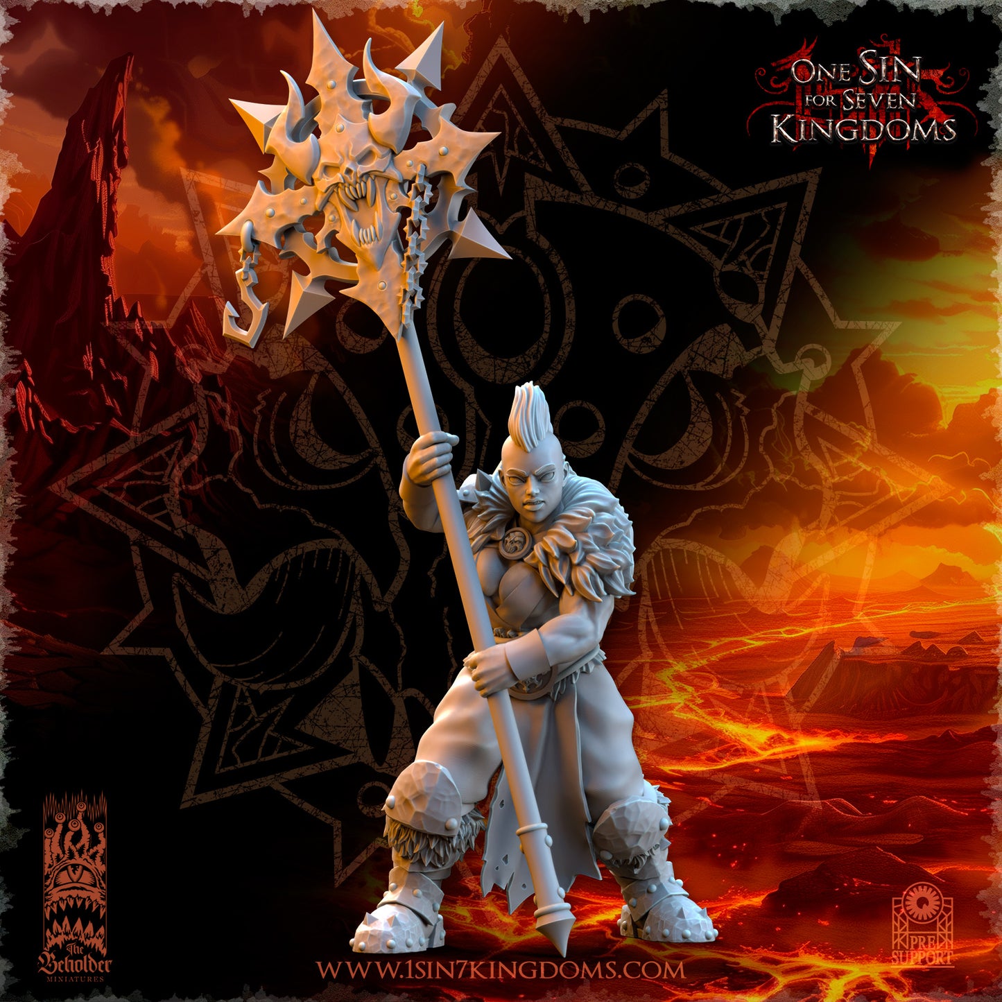 EE - Ohru Tree Shepherd - MULTI – ELFES À FEUILLES PERSISTANTES - Fantasy – The Beholder Miniatures 25-04