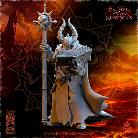 RM - Demonaz Ascended Sorcerer - BR - REALMS OF MAYHEM - CHAOS - DEMON - The Beholder Miniatures 25-03