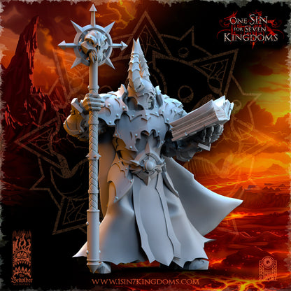 RM - Demonaz Ascended Sorcerer - BR - REALMS OF MAYHEM - CHAOS - DEMON - The Beholder Miniatures 25-03