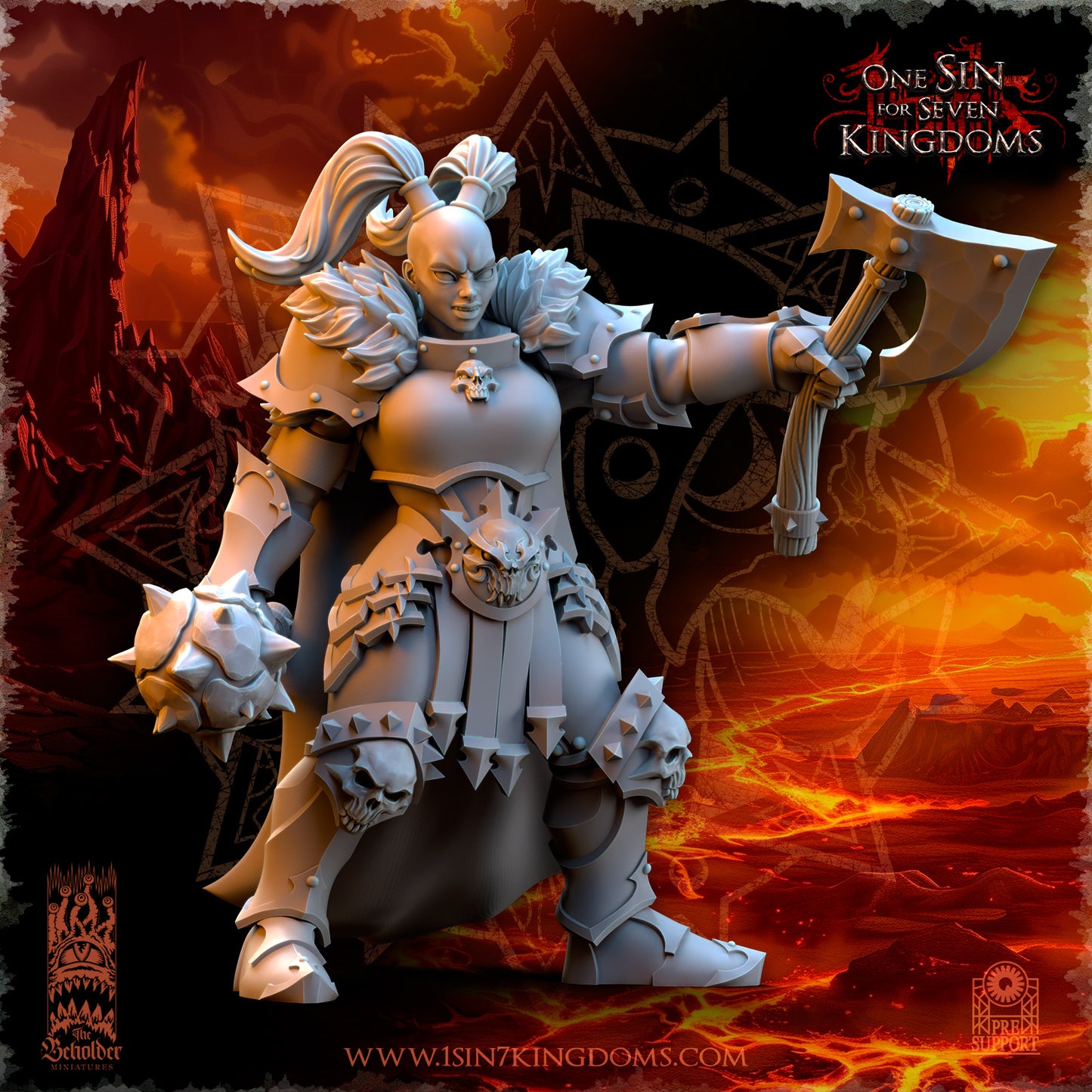 EE - Ohru Tree Shepherd - MULTI – ELFES À FEUILLES PERSISTANTES - Fantasy – The Beholder Miniatures 25-04