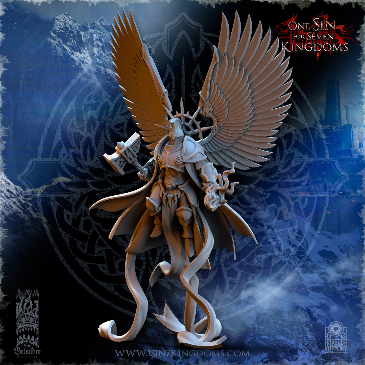 EE - Ohru Tree Shepherd - MULTI – ELFES À FEUILLES PERSISTANTES - Fantasy – The Beholder Miniatures 25-04