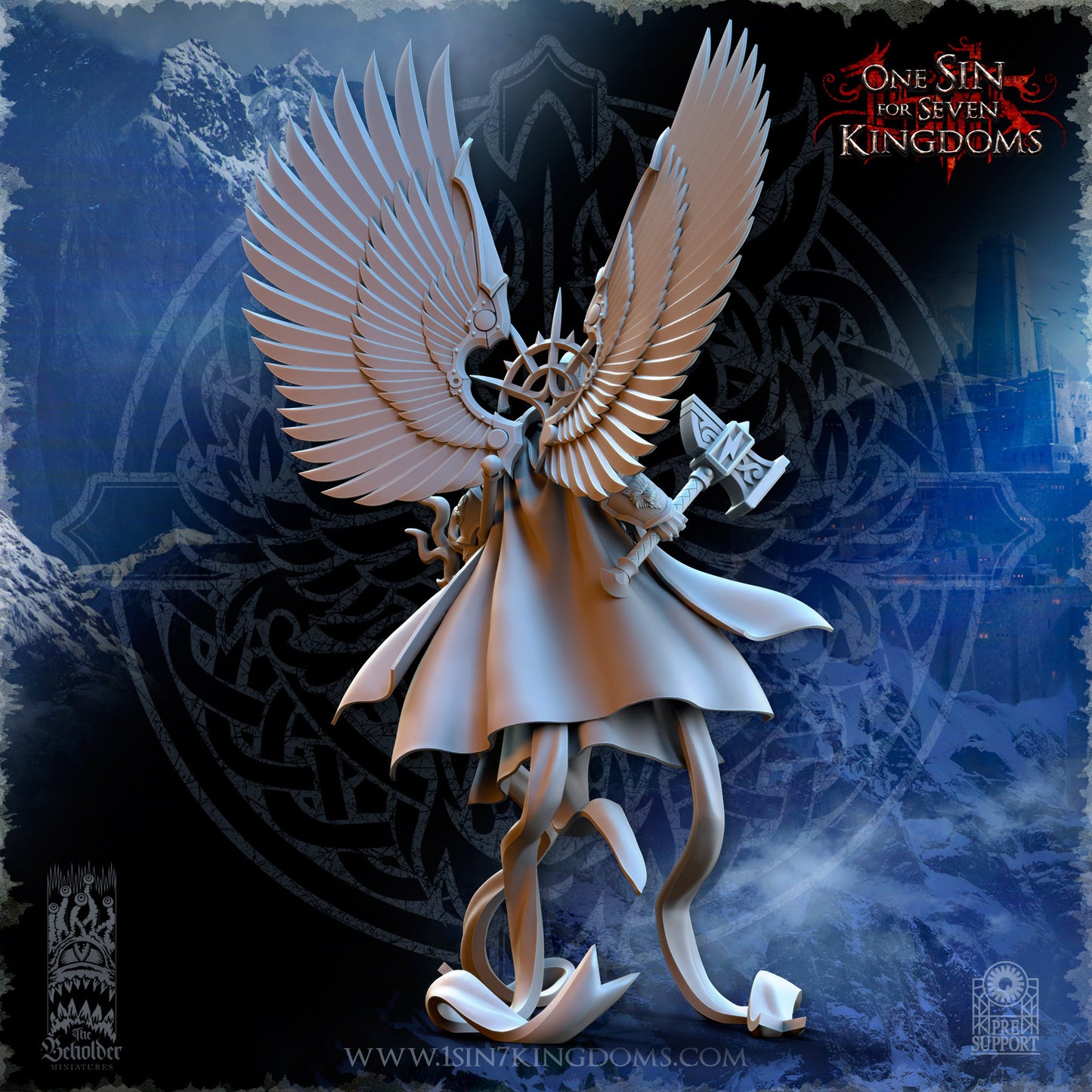 EE - Ohru Tree Shepherd - MULTI – ELFES À FEUILLES PERSISTANTES - Fantasy – The Beholder Miniatures 25-04