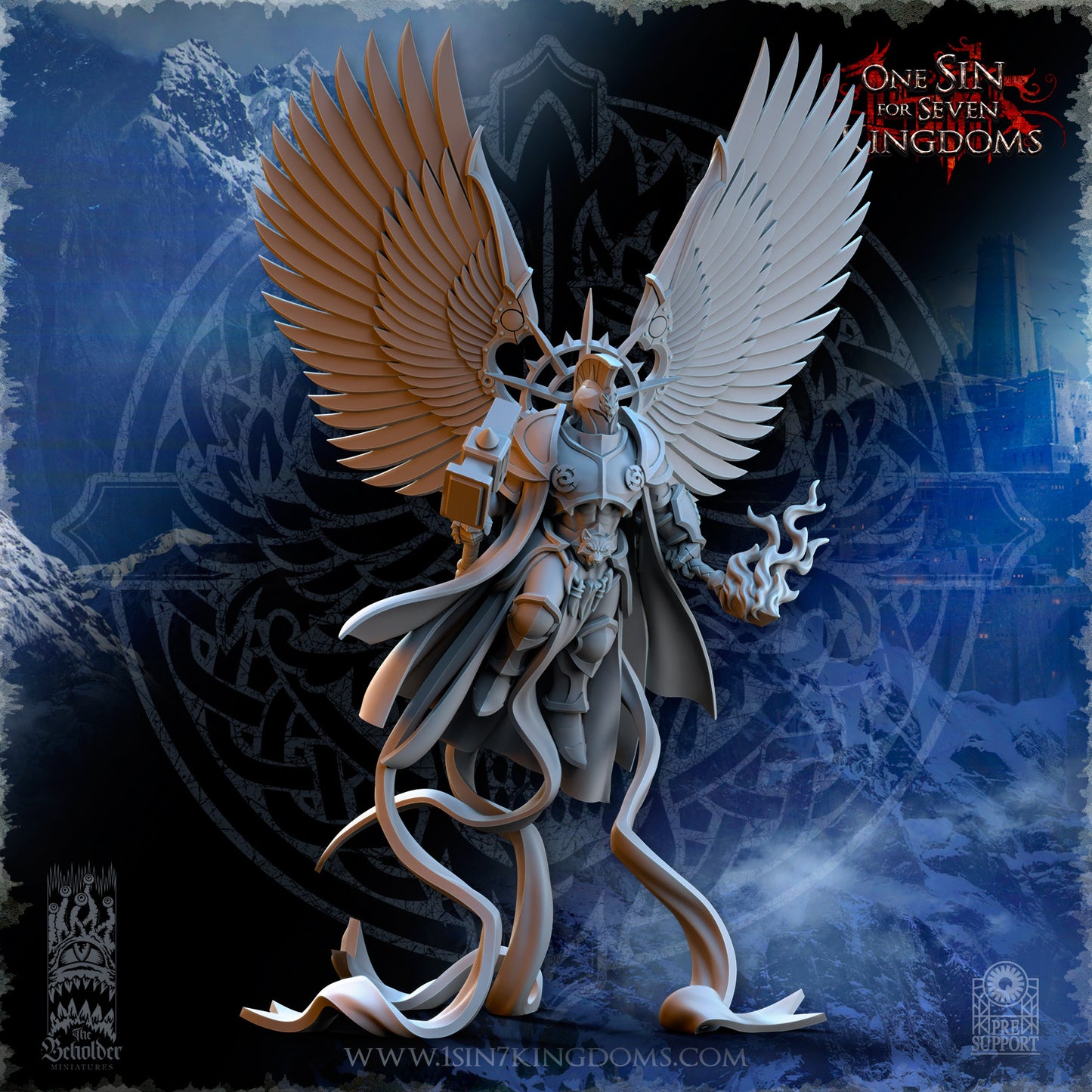 EE - Ohru Tree Shepherd - MULTI – ELFES À FEUILLES PERSISTANTES - Fantasy – The Beholder Miniatures 25-04