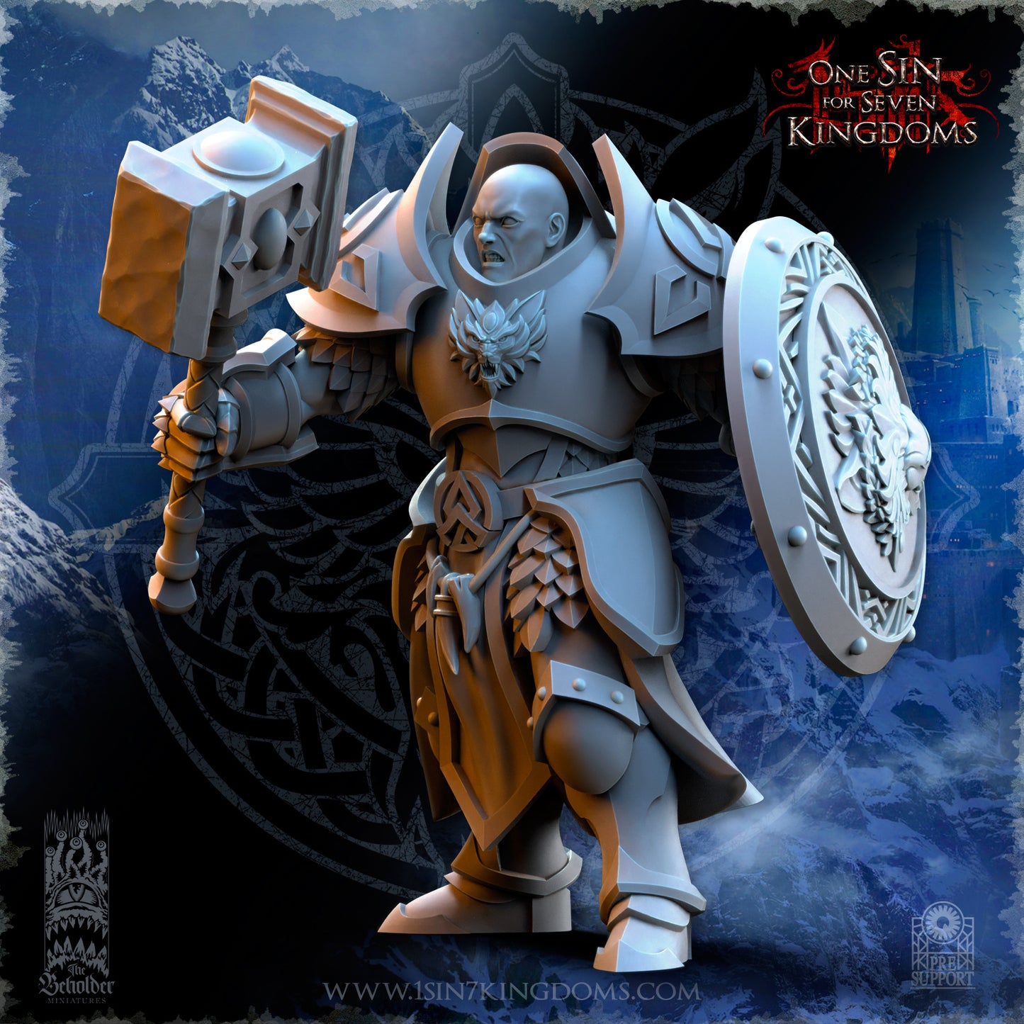 EE - Ohru Tree Shepherd - MULTI – ELFES À FEUILLES PERSISTANTES - Fantasy – The Beholder Miniatures 25-04