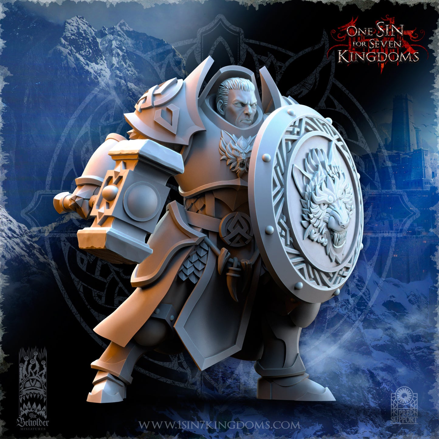 EE - Ohru Tree Shepherd - MULTI – ELFES À FEUILLES PERSISTANTES - Fantasy – The Beholder Miniatures 25-04