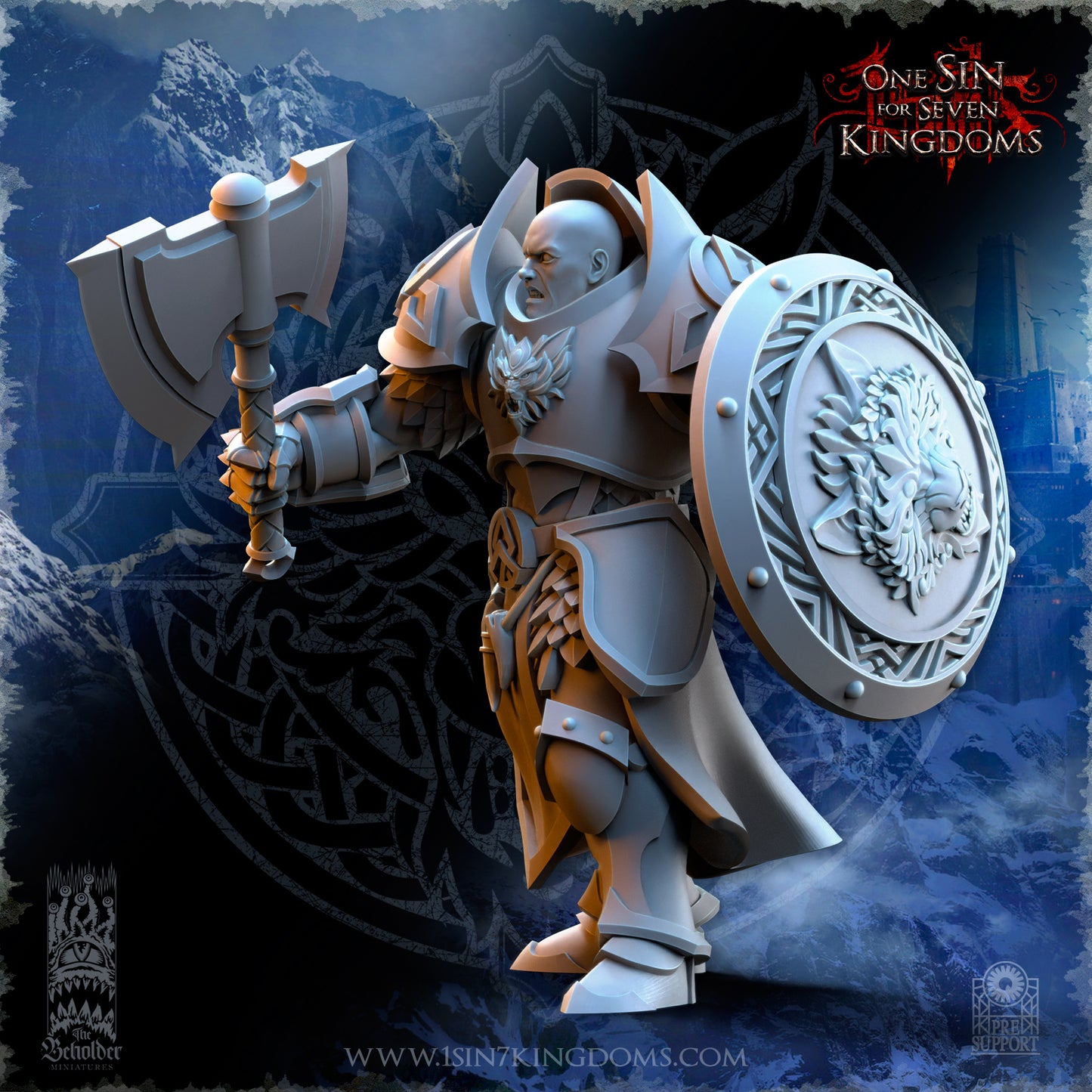 EE - Ohru Tree Shepherd - MULTI – ELFES À FEUILLES PERSISTANTES - Fantasy – The Beholder Miniatures 25-04