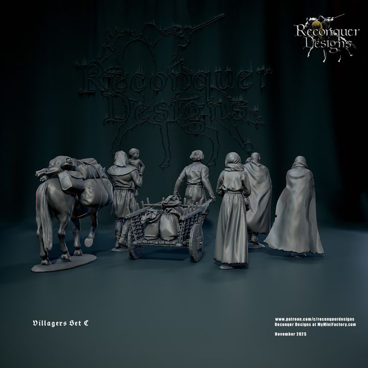 RD - Villagers Set C - BR - Historical - Reconquer Designs  25-11 Novità