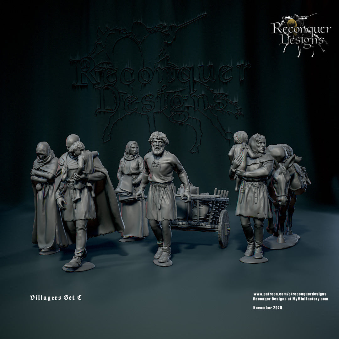 RD - Villagers Set C - BR - Historical - Reconquer Designs  25-11 Novità