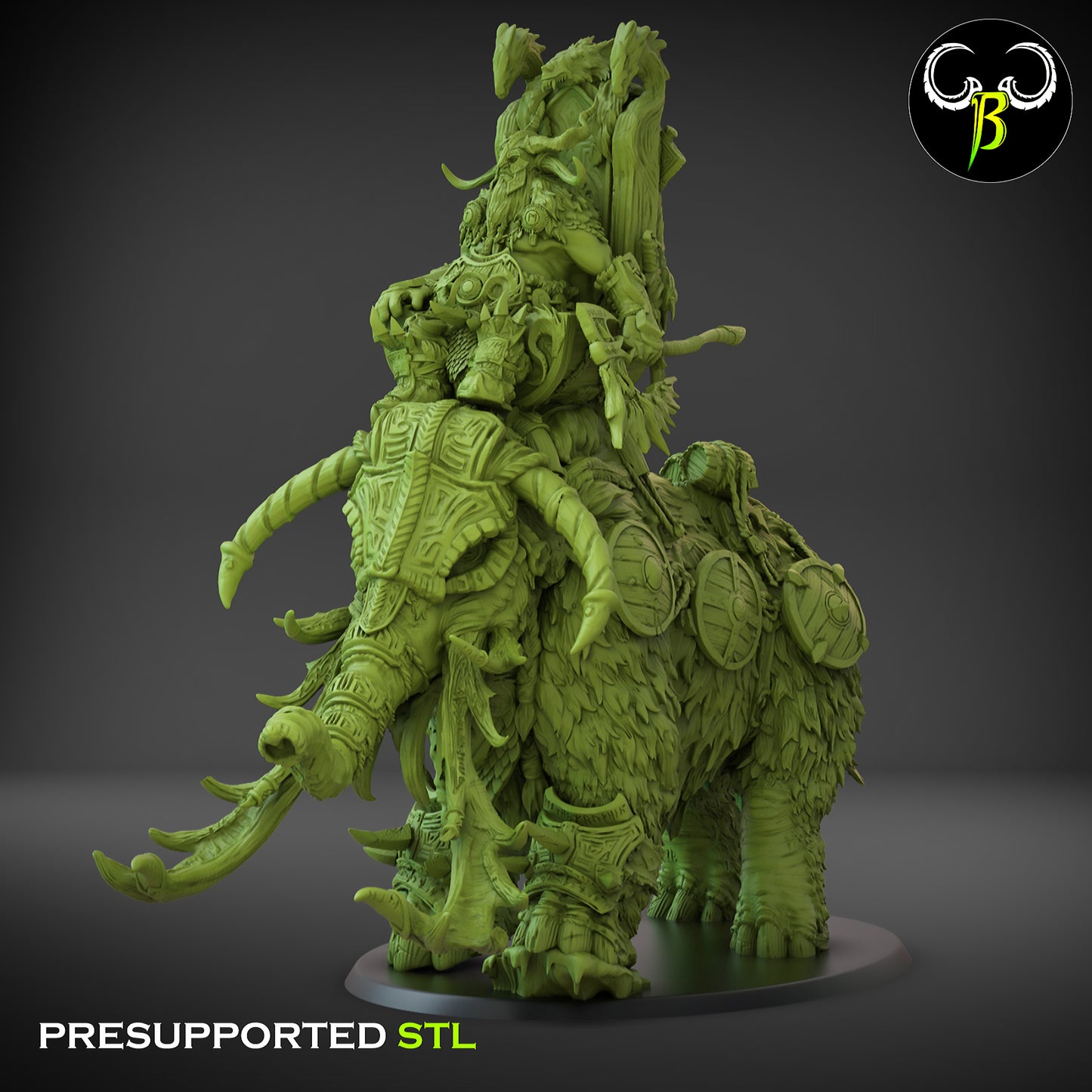 SE - Borean Warmoth Armored Jarl - MULTI - SONS OF EVERFEST - Fantasy – ClayBeastCreation