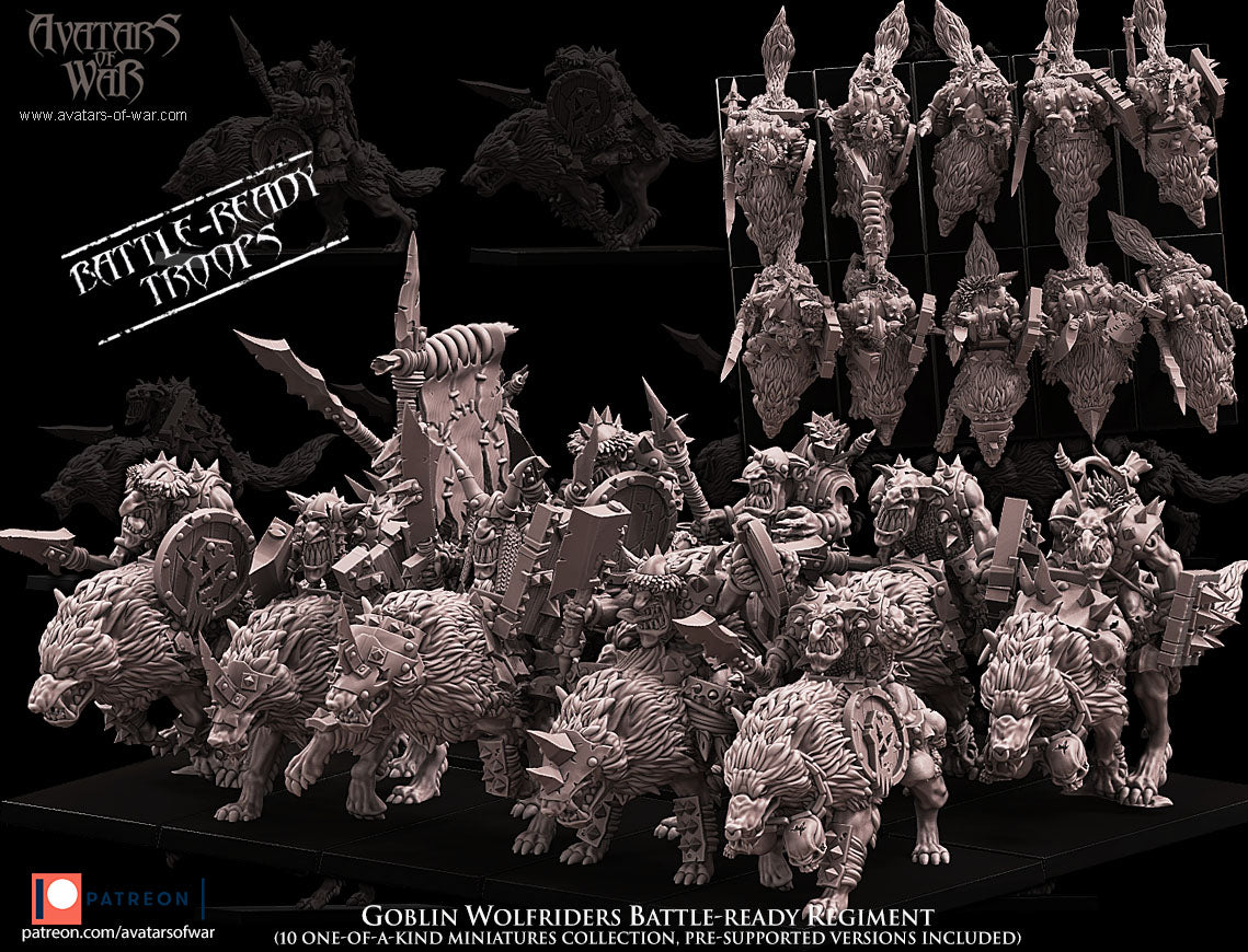 ORC - Orques de Fer avec un régiment d'armes puissantes - BR - ORCS - Fantasy – Avatars de Guerre