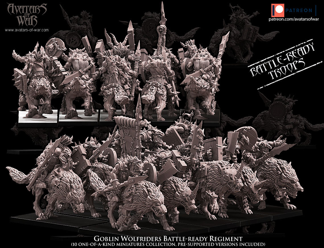ORC - Orques de Fer avec un régiment d'armes puissantes - BR - ORCS - Fantasy – Avatars de Guerre