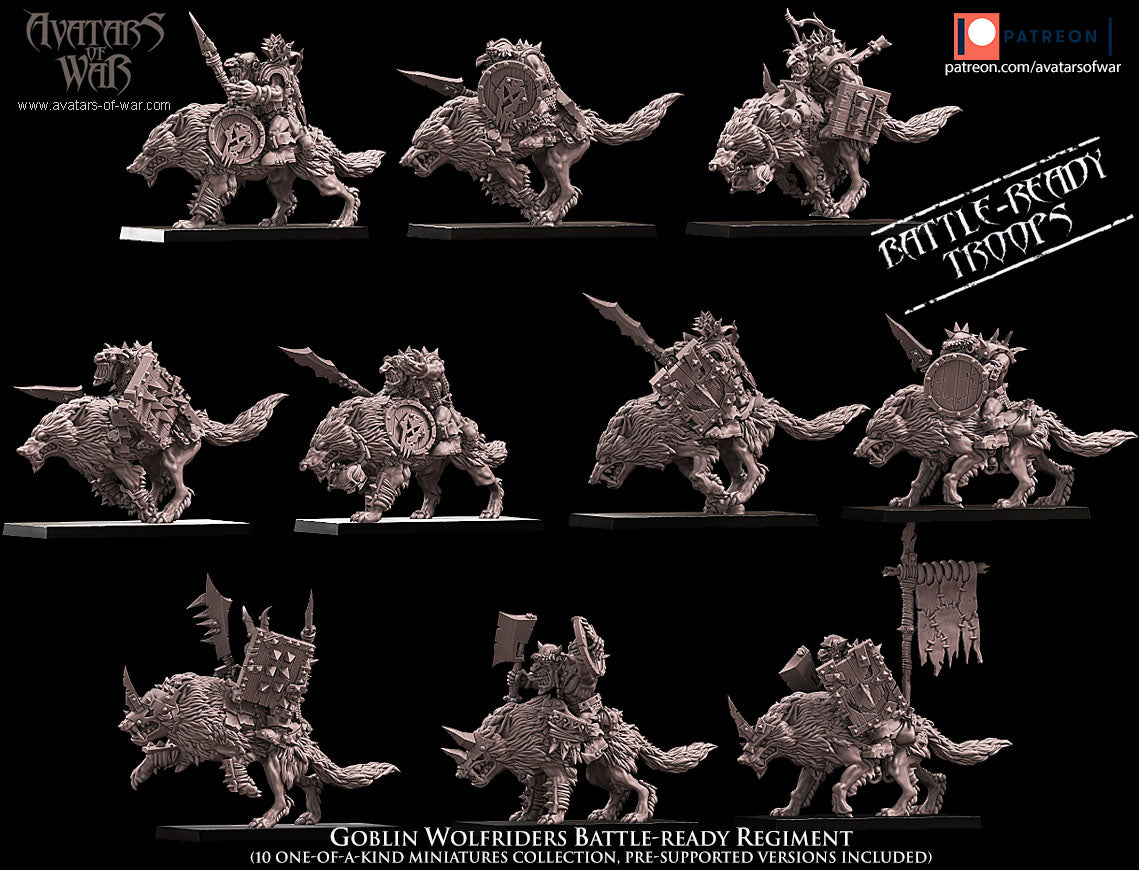 ORC - Orques de Fer avec un régiment d'armes puissantes - BR - ORCS - Fantasy – Avatars de Guerre