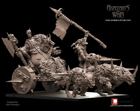 ORC - Orques de Fer avec un régiment d'armes puissantes - BR - ORCS - Fantasy – Avatars de Guerre